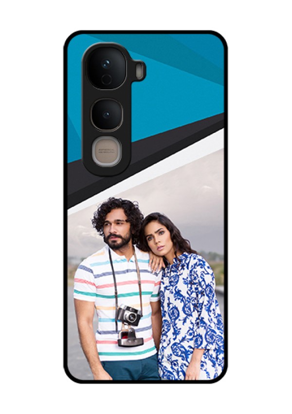Vivo Y400 5G Custom Glass Phone Case - Simple Pattern Photo Upload Design