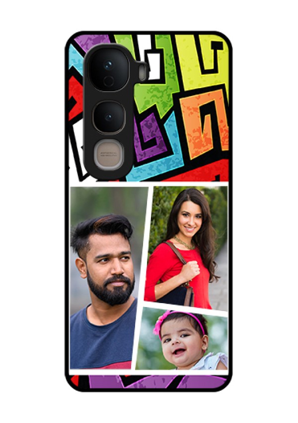 Vivo Y400 5G Custom Glass Phone Case - Graffiti Pattern Design
