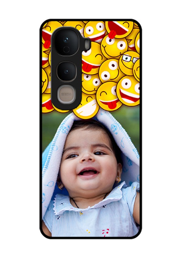 Vivo Y400 5G Custom Glass Phone Case - With Smiley Emoji Design