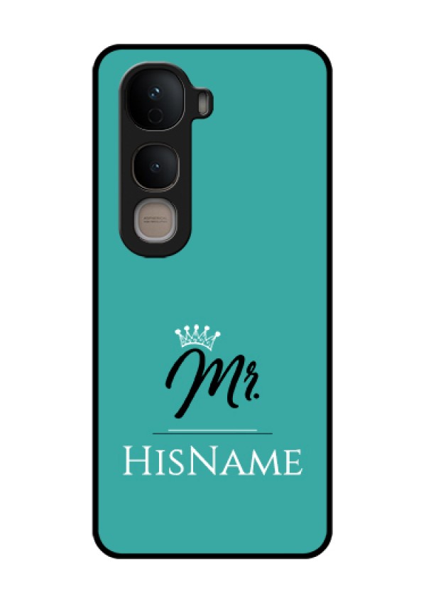 Vivo Y400 5G Custom Glass Phone Case - Mr With Name Design