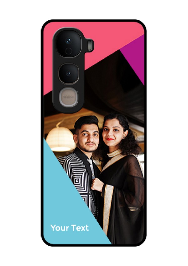 Vivo Y400 5G Custom Glass Phone Case - Stacked Triple Colour Design