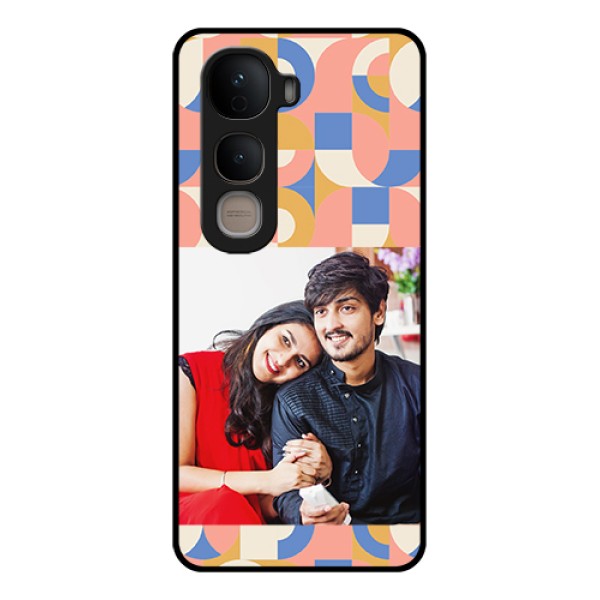Vivo Y400 5G Custom Glass Phone Case - Semi - Circle Maze Pattern Design
