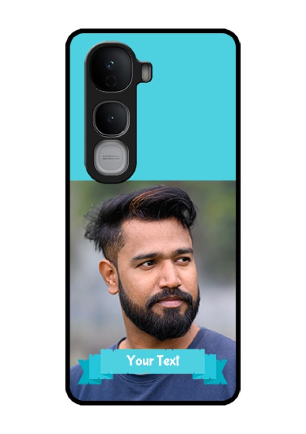 Vivo Y400 Pro 5G Custom Glass Phone Case - Blue Color Design