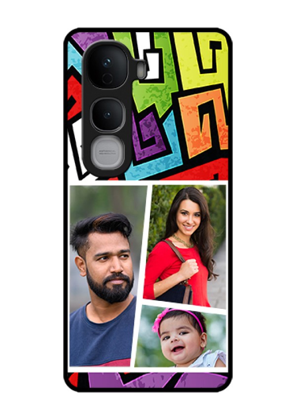 Vivo Y400 Pro 5G Custom Glass Phone Case - Graffiti Pattern Design