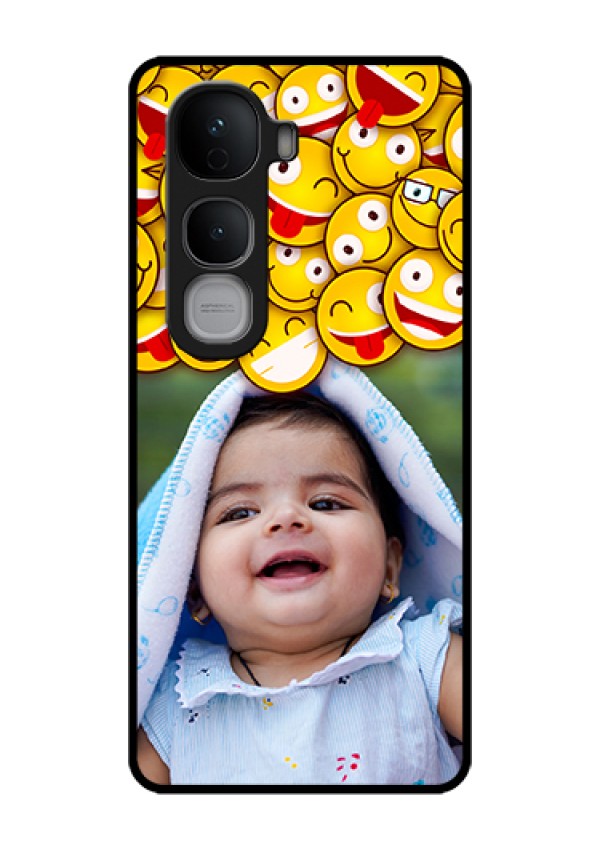 Vivo Y400 Pro 5G Custom Glass Phone Case - With Smiley Emoji Design