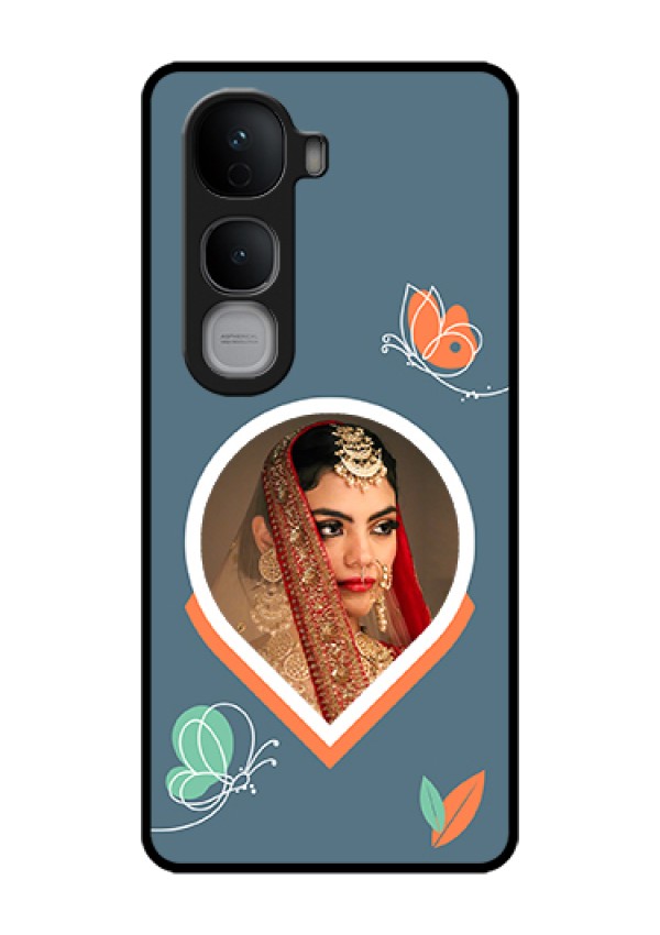 Vivo Y400 Pro 5G Custom Glass Phone Case - Droplet Butterflies Design