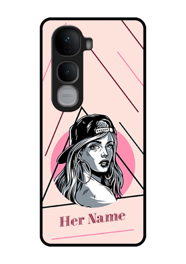 Vivo Y400 Pro 5G Custom Glass Phone Case - Rockstar Girl Design