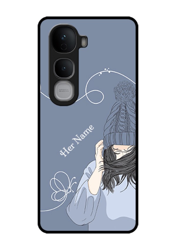 Vivo Y400 Pro 5G Custom Glass Phone Case - Girl In Winter Outfit Design