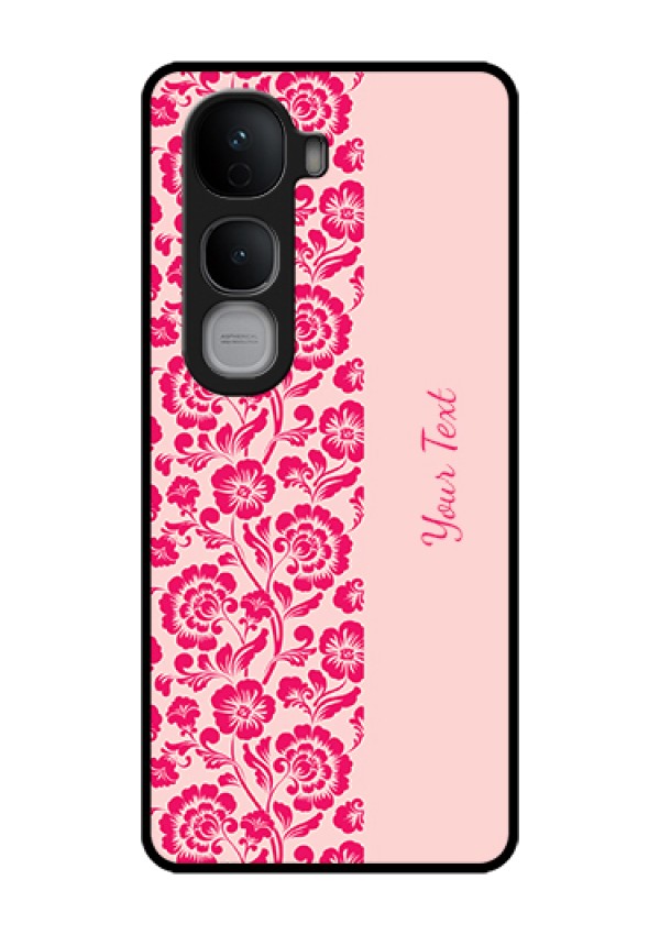 Vivo Y400 Pro 5G Custom Glass Phone Case - Attractive Floral Pattern Design