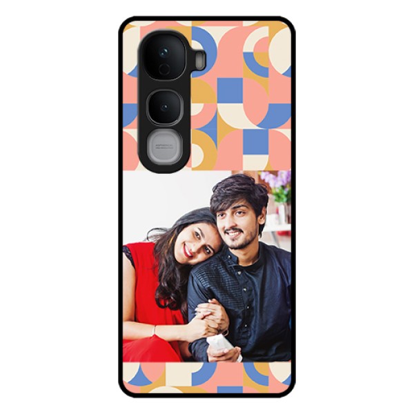 Vivo Y400 Pro 5G Custom Glass Phone Case - Semi - Circle Maze Pattern Design