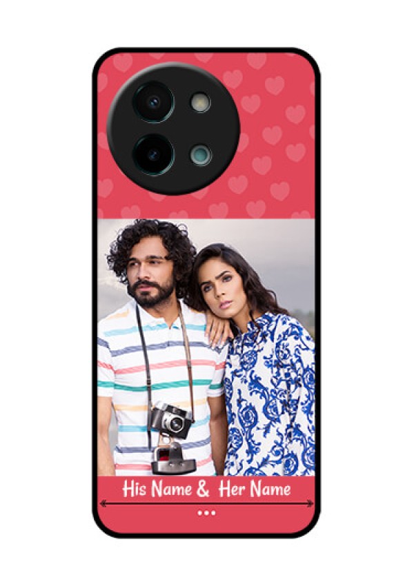 Vivo Y58 5G Custom Glass Phone CaseSimple Love Design