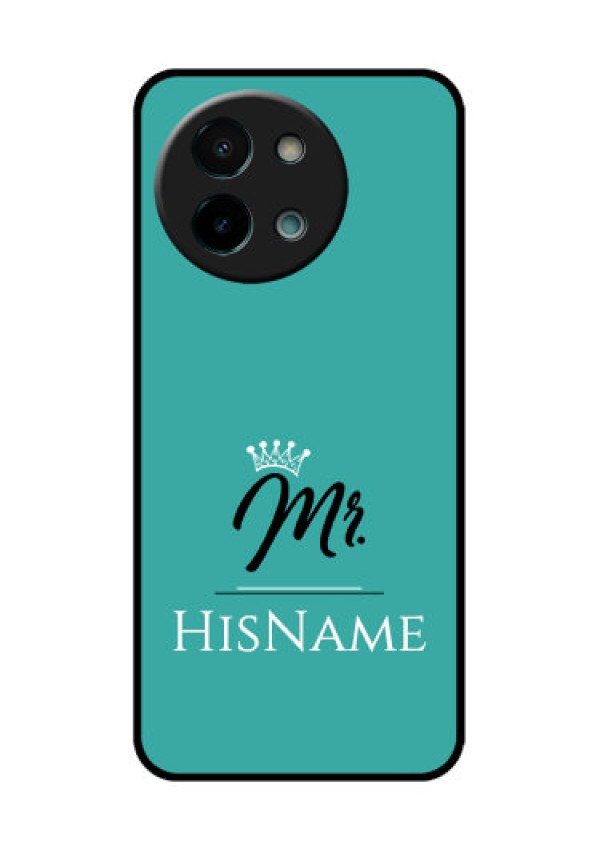Vivo Y58 5G Custom Glass Phone CaseMr With Name Design
