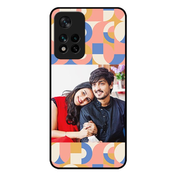 Xiaomi 11I Hypercharge 5G Photo Printing on Glass Case - Semi-circle Maze Pattern Design