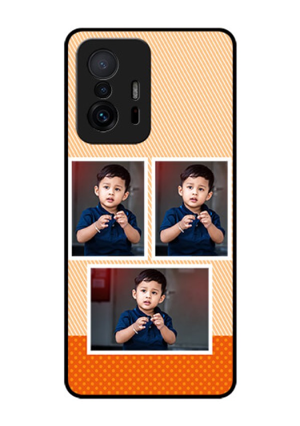 Xiaomi 11T Pro 5G Photo Printing on Glass Case - Bulk Photos Upload Design