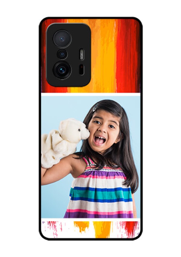 Xiaomi 11T Pro 5G Personalized Glass Phone Case - Multi Color Design