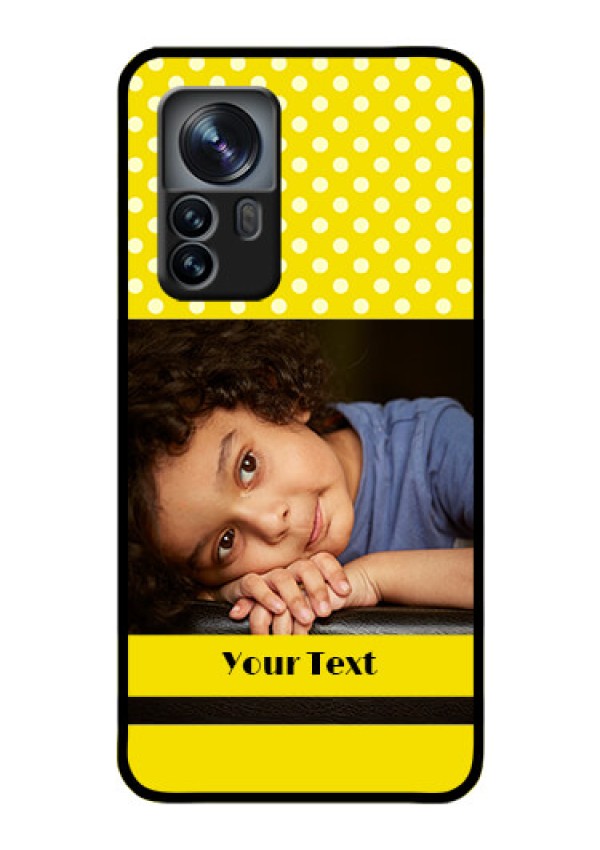 Xiaomi 12 Pro 5G Custom Glass Phone Case - Bright Yellow Case Design