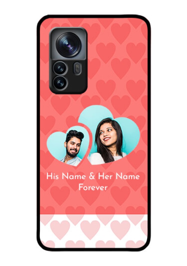 Xiaomi 12 Pro 5G Personalized Glass Phone Case - Couple Pic Upload Design
