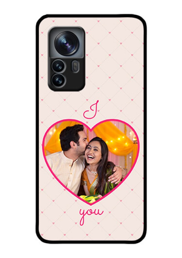 Xiaomi 12 Pro 5G Custom Glass Mobile Case - Heart Shape Design