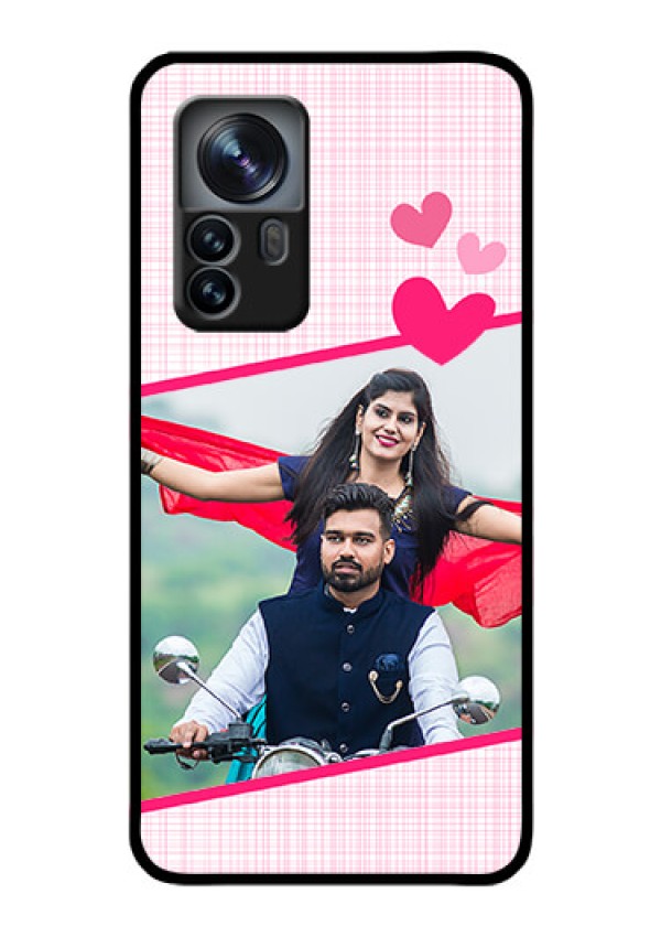 Xiaomi 12 Pro 5G Custom Glass Phone Case - Love Shape Heart Design