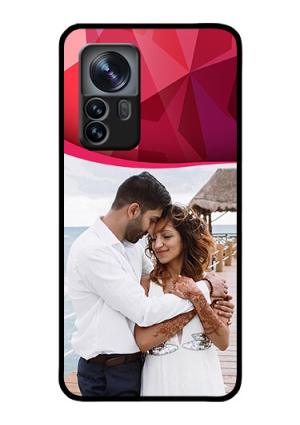 Xiaomi 12 Pro 5G Custom Glass Mobile Case - Red Abstract Design