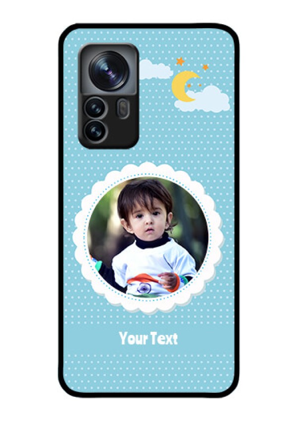 Xiaomi 12 Pro 5G Personalised Glass Phone Case - Violet Pattern Design