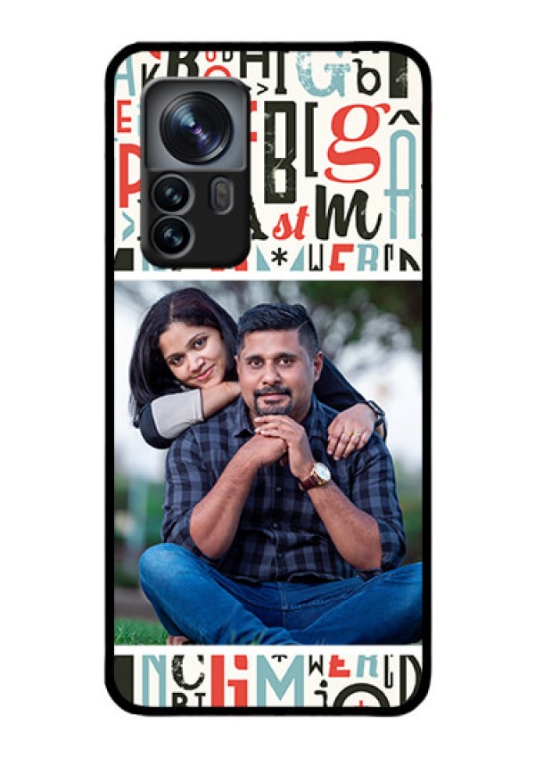 Xiaomi 12 Pro 5G Personalized Glass Phone Case - Alphabet Design