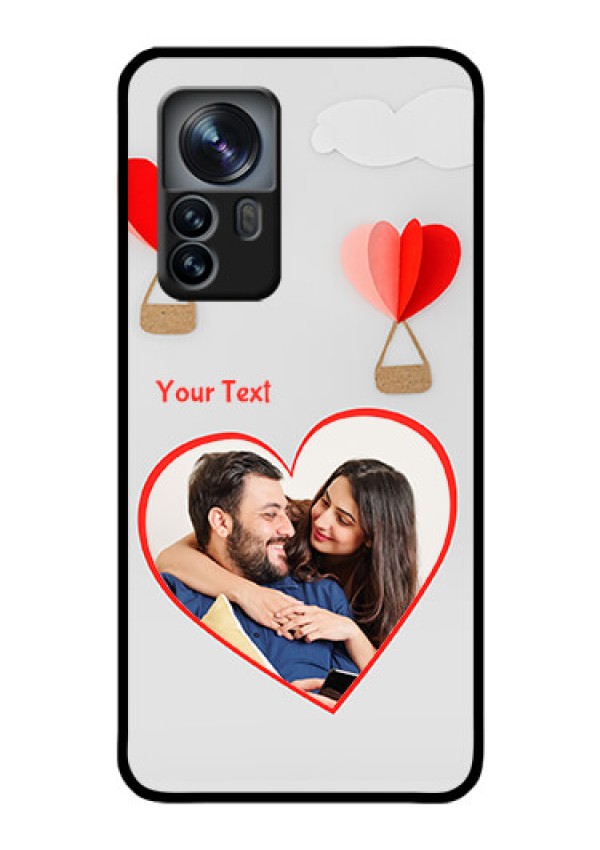 Xiaomi 12 Pro 5G Custom Glass Mobile Case - Parachute Love Design
