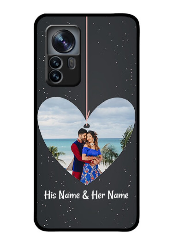 Xiaomi 12 Pro 5G Custom Glass Phone Case - Hanging Heart Design