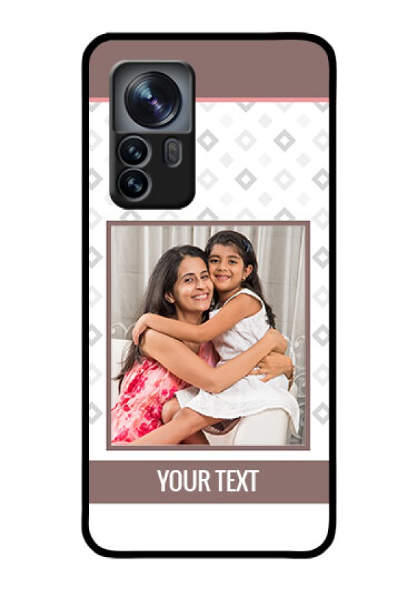 Xiaomi 12 Pro 5G Photo Printing on Glass Case - Simple Diamond Design