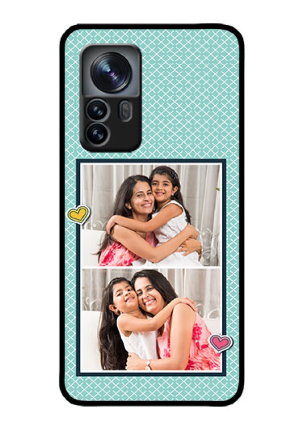 Xiaomi 12 Pro 5G Custom Glass Phone Case - 2 Image Holder with Pattern Design
