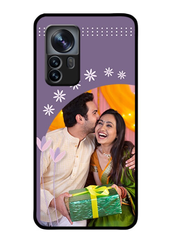 Xiaomi 12 Pro 5G Custom Glass Mobile Case - Lavender flowers design