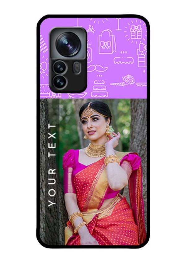 Xiaomi 12 Pro 5G Custom Glass Mobile Case - Birthday Icons Design