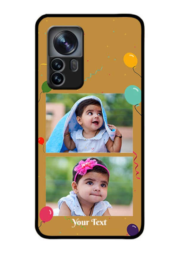 Xiaomi 12 Pro 5G Personalized Glass Phone Case - Image Holder with Birthday Celebrations Design