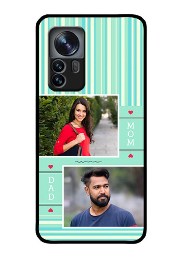 Xiaomi 12 Pro 5G Custom Glass Phone Case - Mom & Dad Pic Design