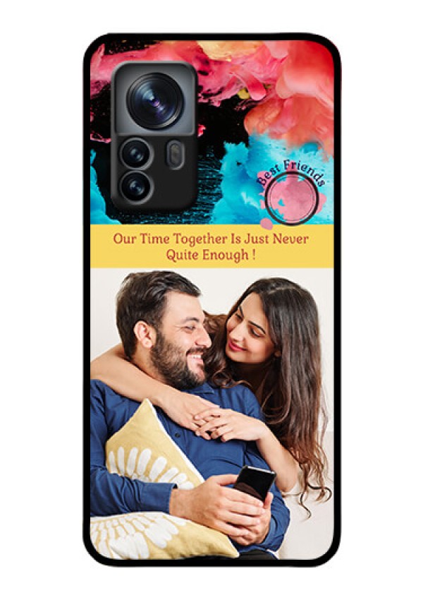 Xiaomi 12 Pro 5G Custom Glass Mobile Case - Quote with Acrylic Painting Design