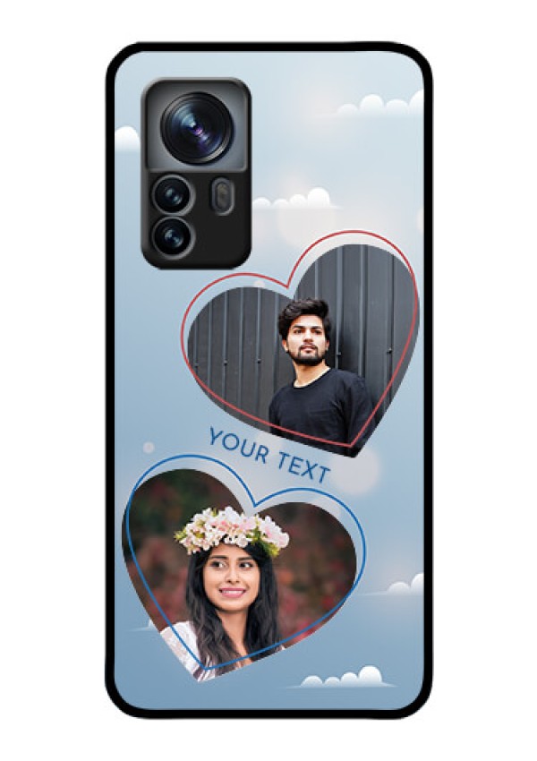 Xiaomi 12 Pro 5G Custom Glass Mobile Case - Blue Color Couple Design