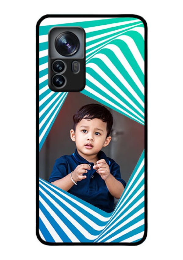 Xiaomi 12 Pro 5G Personalized Glass Phone Case - Abstract Spiral Design