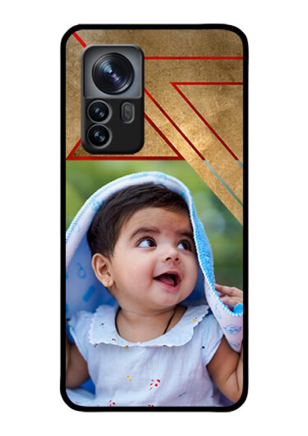 Xiaomi 12 Pro 5G Personalized Glass Phone Case - Gradient Abstract Texture Design