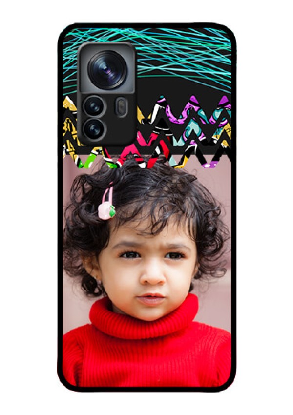 Xiaomi 12 Pro 5G Personalized Glass Phone Case - Neon Abstract Design