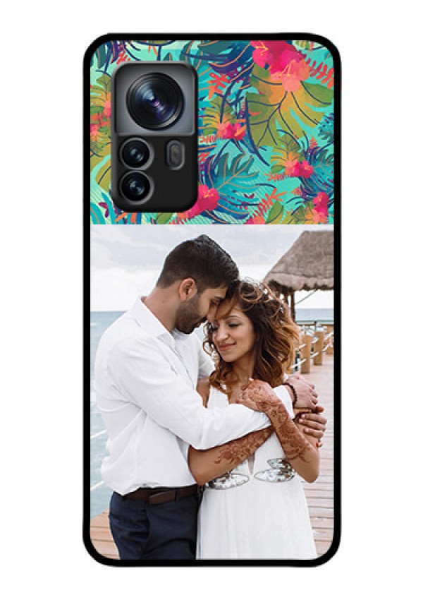 Xiaomi 12 Pro 5G Photo Printing on Glass Case - Watercolor Floral Design