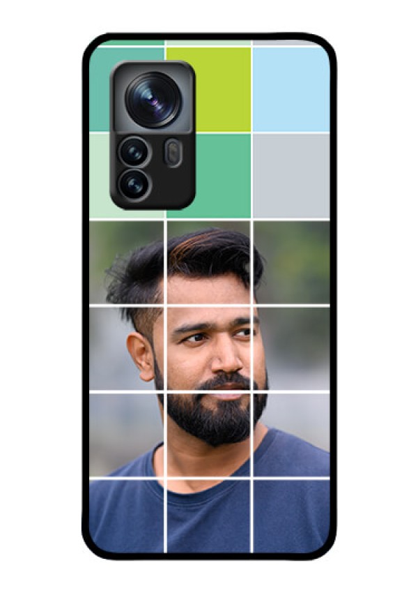 Xiaomi 12 Pro 5G Photo Printing on Glass Case - with white box pattern