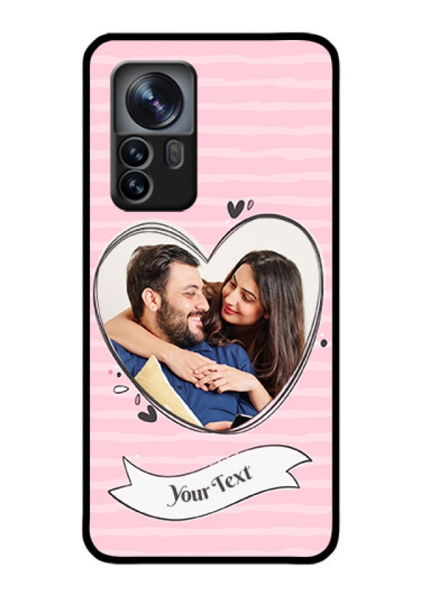 Xiaomi 12 Pro 5G Custom Glass Phone Case - Vintage Heart Design