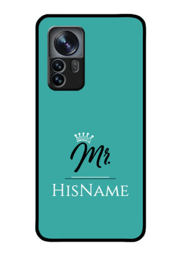 Xiaomi 12 Pro 5G Custom Glass Phone Case Mr with Name