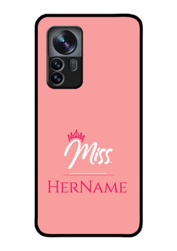 Xiaomi 12 Pro 5G Custom Glass Phone Case Mrs with Name