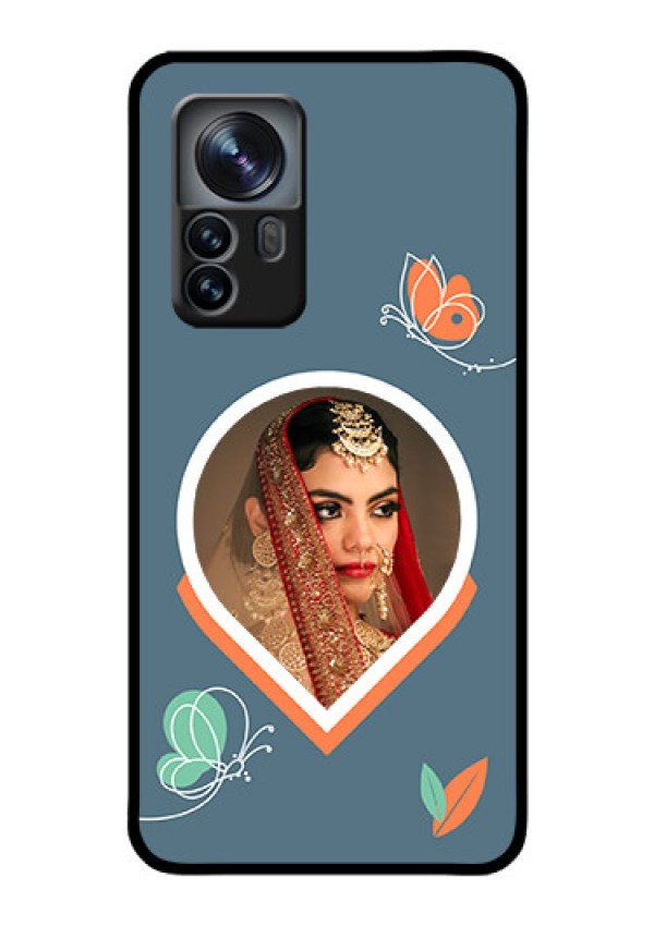 Xiaomi 12 Pro 5G Custom Glass Mobile Case - Droplet Butterflies Design