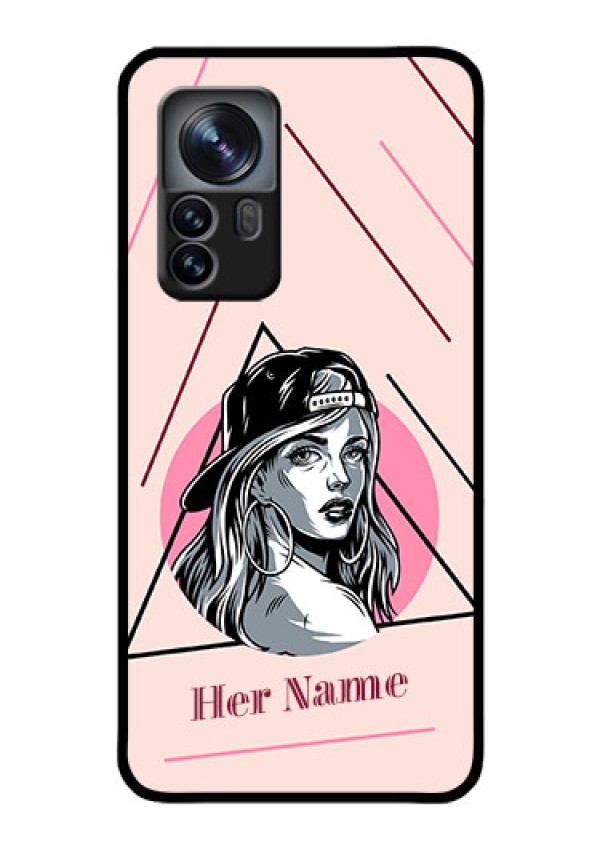 Xiaomi 12 Pro 5G Personalized Glass Phone Case - Rockstar Girl Design