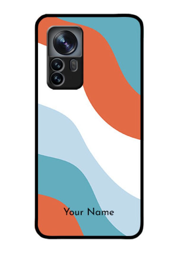 Xiaomi 12 Pro 5G Custom Glass Mobile Case - coloured Waves Design