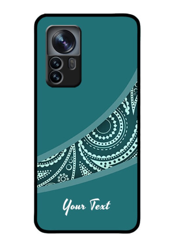 Xiaomi 12 Pro 5G Photo Printing on Glass Case - semi visible floral Design