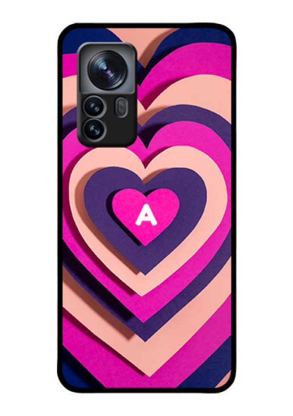 Xiaomi 12 Pro 5G Custom Glass Mobile Case - Cute Heart Pattern Design