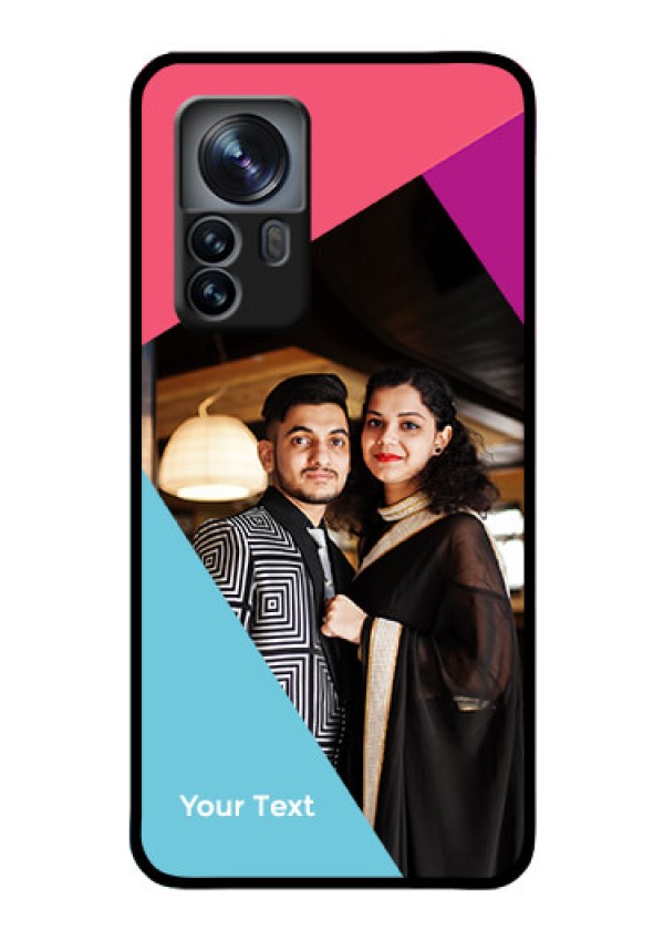 Xiaomi 12 Pro 5G Custom Glass Mobile Case - Stacked Triple colour Design